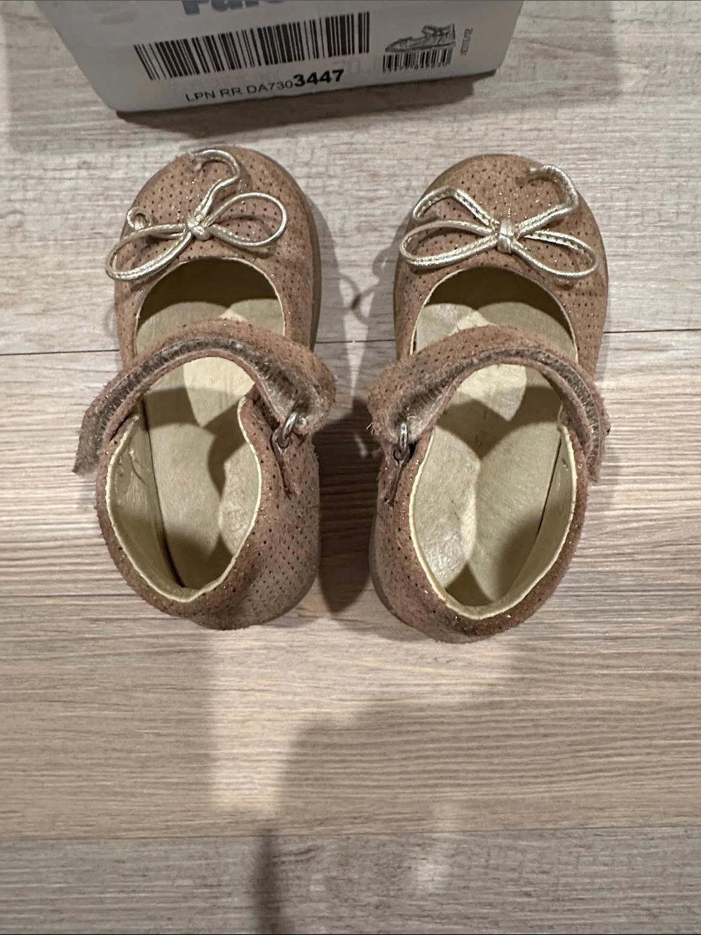 Alcott Girls' Brown Suede Mary Jane Shoes with Bow